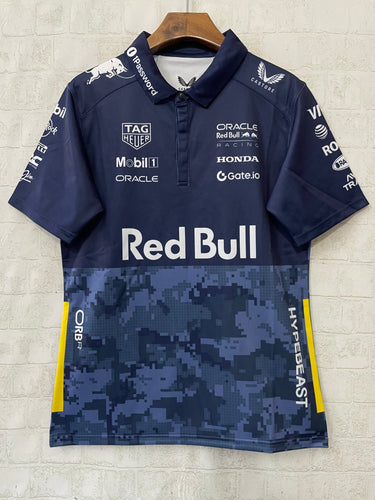 Red Bull Racing Special Edition Track Polo Shirt Navy 2025 003-F1 - View 4 - Jersey Zone
