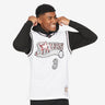 Philadelphia 76ers Allen Iverson 2000 Cracked Cement Swingman Jersey - Front View - Jersey Zone