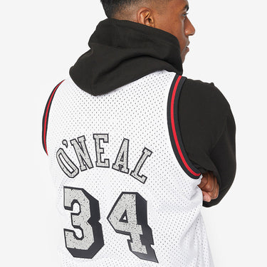 Los Angeles Lakers Shaquille O'Neal 1996 Cracked Cement Swingman Jersey - View 6 - Jersey Zone