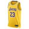 Los Angeles Lakers LeBron James Dri-FIT Swingman 2022 Icon Jersey - Front View - Jersey Zone