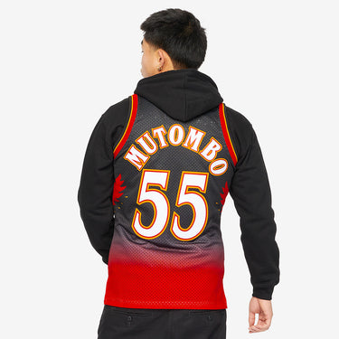 Atlanta Hawks Swingman Jersey - Fabric and Crest Detail - Jersey Zone