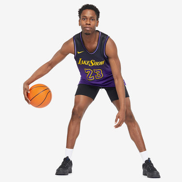 Los Angeles Lakers LeBron James 2024 City Edition Swingman Jersey - Back View - Jersey Zone