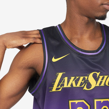 Los Angeles Lakers LeBron James 2024 City Edition Swingman Jersey - View 4 - Jersey Zone
