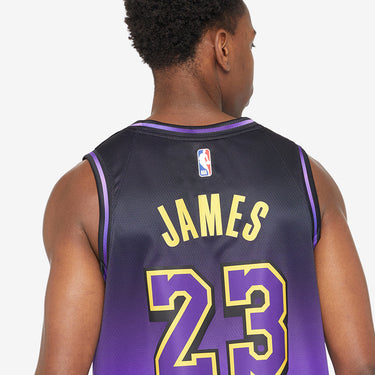 Los Angeles Lakers LeBron James 2024 City Edition Swingman Jersey - View 6 - Jersey Zone