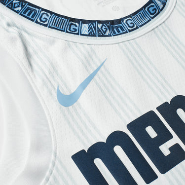 Memphis Grizzlies Ja Morant 2025 City Edition Swingman Jersey - Fabric and Crest Detail - Jersey Zone