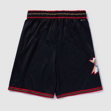 Philadelphia 76ers Hardwood Classics Dri-FIT Swingman Shorts - Back View - Jersey Zone