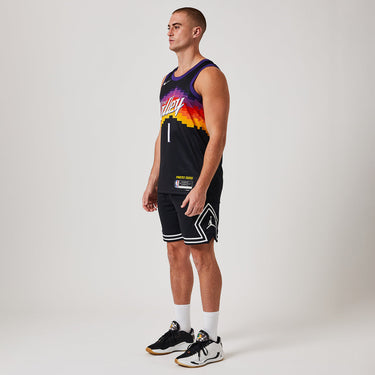 Phoenix Suns Devin Booker 2025 City Edition Swingman Jersey - Fabric and Crest Detail - Jersey Zone
