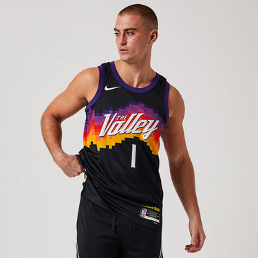Phoenix Suns Devin Booker 2025 City Edition Swingman Jersey - Back View - Jersey Zone