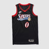 Philadelphia 76ers Tyrese Maxey 2025 Hardwood Classics Swingman Jersey - Front View - Jersey Zone