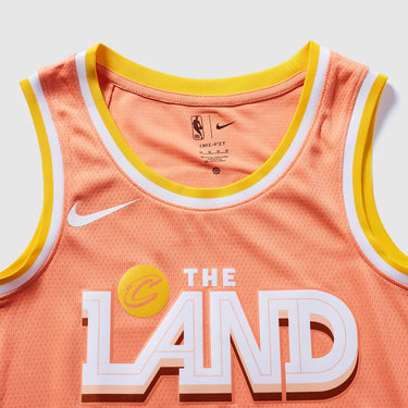 Cleveland Cavaliers Donovan Mitchell 2025 City Edition Swingman Jersey - Fabric and Crest Detail - Jersey Zone