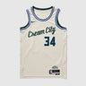 Milwaukee Bucks Giannis Antetokounmpo 2025 City Edition Swingman Jersey - Front View - Jersey Zone
