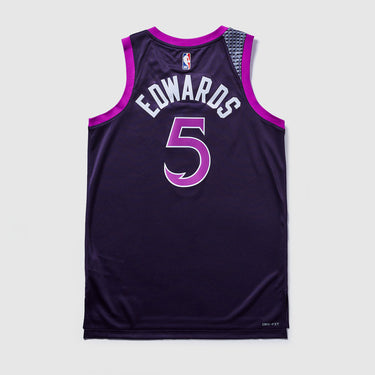 Minnesota Timberwolves Anthony Edwards 2025 City Edition Swingman Jersey - Back View - Jersey Zone