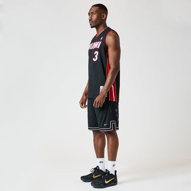 Miami Heat Dwyane Wade 2012 Jersey - Fabric and Crest Detail - Jersey Zone