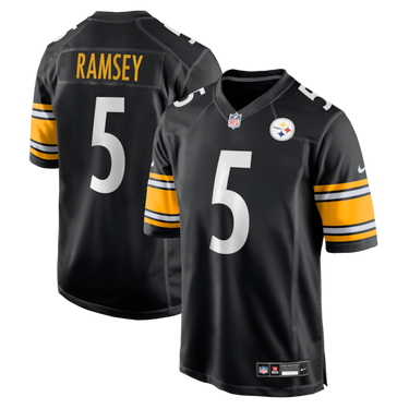 Los Angeles Rams Jalen Ramsey Game Jersey Black - View 10 - Jersey Zone