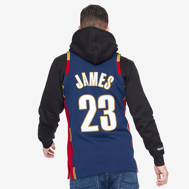 Cleveland Cavaliers LeBron James Swingman Jersey - Fabric and Crest Detail - Jersey Zone