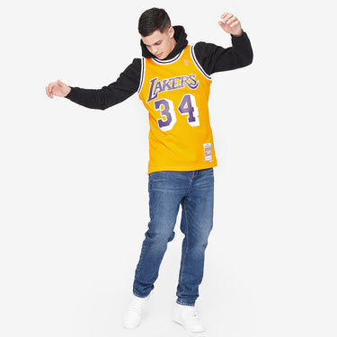 Los Angeles Lakers Shaquille O'Neal Swingman Jersey - Back View - Jersey Zone