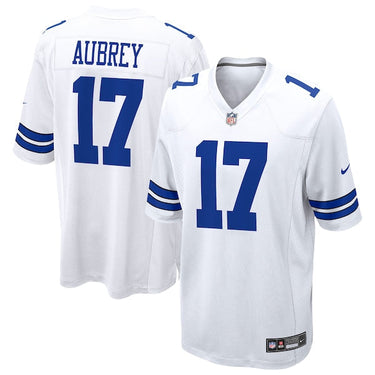 Dallas Cowboys Brandon Aubrey Game Jersey White - View 5 - Jersey Zone