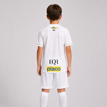 Santos Home 25/26 Kids Kit (With Sponsor) - Back View - Jersey Zone
