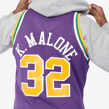 Utah Jazz Karl Malone Swingman Jersey - View 6 - Jersey Zone