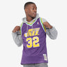 Utah Jazz Karl Malone Swingman Jersey - Front View - Jersey Zone