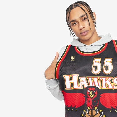 Atlanta Hawks Dikembe Mutombo 96-97 Swingman Jersey - View 5 - Jersey Zone