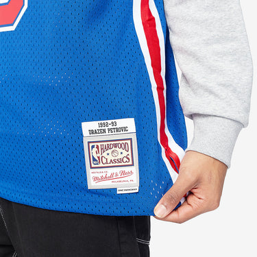 Brooklyn Nets Drazen Petrovic New Jersey 92-93 Swingman Jersey - View 5 - Jersey Zone