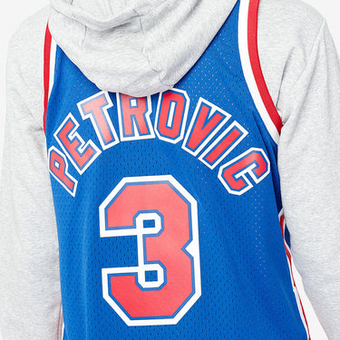 Brooklyn Nets Drazen Petrovic New Jersey 92-93 Swingman Jersey - View 6 - Jersey Zone