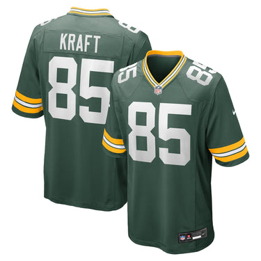 Green Bay Packers Tucker Kraft Alternate Game Jersey Navy - View 16 - Jersey Zone