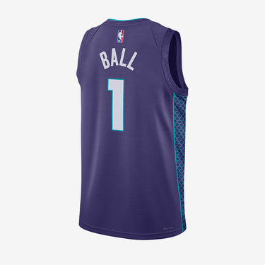 Brooklyn Nets LaMelo Ball Charlotte Hornets Dri-FIT Swingman Statement 2022 Jersey - Back View - Jersey Zone