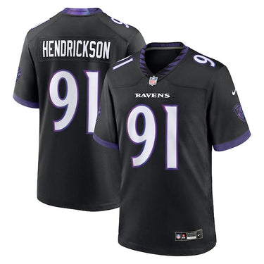 Baltimore Ravens Trey Hendrickson Alternate Game Jersey Black - View 5 - Jersey Zone