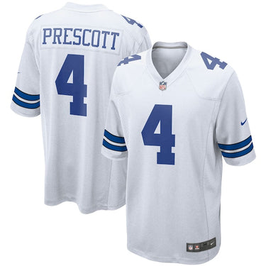 Dallas Cowboys Dak Prescott Game Jersey White - View 5 - Jersey Zone