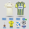 Fenerbahçe Away 26/27 Men's Fan Jersey - Front View - Jersey Zone
