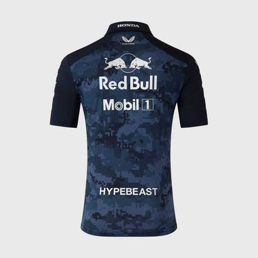 Red Bull Racing Special Edition Track Polo Shirt Navy 2025 003-F1 - Back View - Jersey Zone