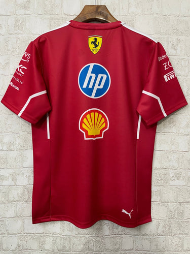 Ferrari Red Shirt II 2025 004-F1 - Back View - Jersey Zone