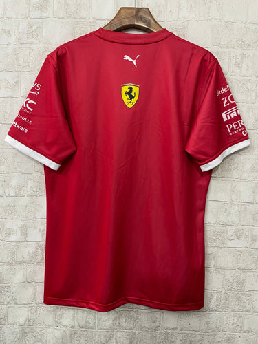 Ferrari Red Shirt I 2025 004-F1 - Back View - Jersey Zone