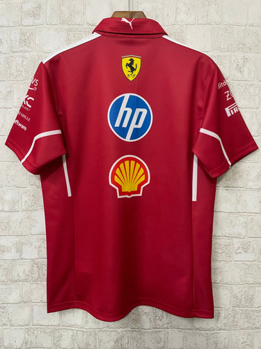 Ferrari Polo Shirt 2025 004-F1 - Back View - Jersey Zone
