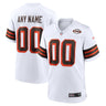 Cleveland Browns 1946 Collection Alternate Custom Jersey - White - Front View - Jersey Zone
