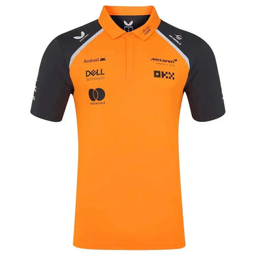 McLaren Mercedes Team Polo Shirt 2025 001-F1 - Fabric and Crest Detail - Jersey Zone