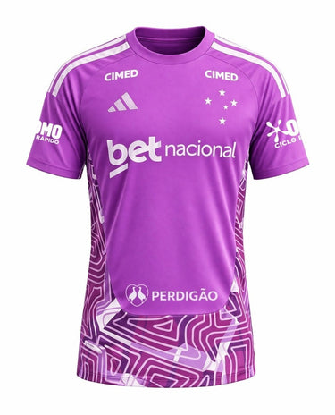 Cruzeiro Goalkeeper 26/27 Fan Shirt Sponsor - Back View - Jersey Zone