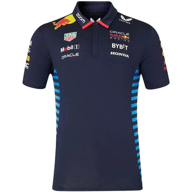 Red Bull Racing Team Polo Shirt 2024 003-F1 - Back View - Jersey Zone