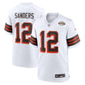 Cleveland Browns Shedeur Sanders 2025 Draft 2nd Alternate Game Jersey - White - Front View - Jersey Zone