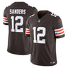 Cleveland Browns Shedeur Sanders Limited Vapor F.U.S.E. Jersey – Brown - Front View - Jersey Zone