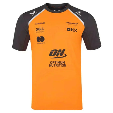 McLaren Mercedes Team Set Up T Shirt 2025 001-F1 - Back View - Jersey Zone