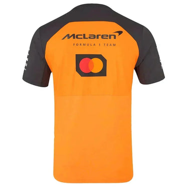 McLaren Mercedes Team Set Up T Shirt 2025 001-F1 - Fabric and Crest Detail - Jersey Zone