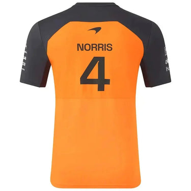 McLaren Mercedes Team Driver T Shirt 2025 001-F1 - Back View - Jersey Zone