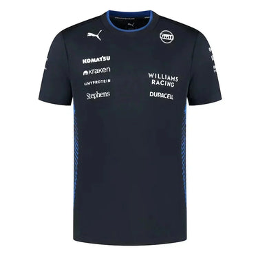 Williams Racing Team Set Up T-Shirt 2025 005-F1 - Back View - Jersey Zone