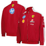 Ferrari Oversized Full-Zip Jacket Dark Red 2025 004-F1 - Front View - Jersey Zone
