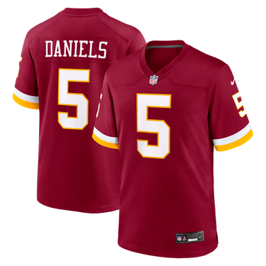 Washington Commanders Jayden Daniels Alternate Game Jersey Black - View 16 - Jersey Zone