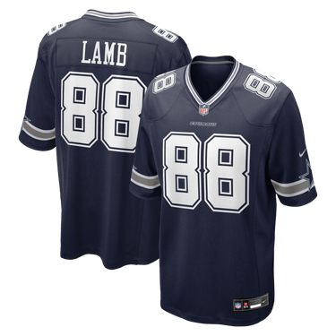 Dallas Cowboys CeeDee Lamb Game Jersey White - View 14 - Jersey Zone