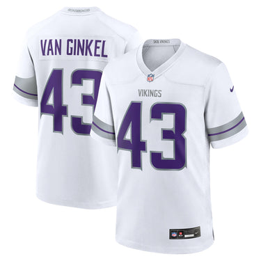 Minnesota Vikings Andrew Van Ginkel Game Jersey Purple - View 11 - Jersey Zone